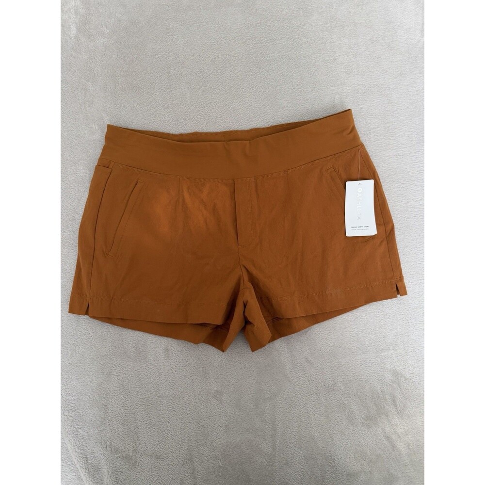 Athleta Womens Trekkie North Short Nylon Blend Rip Stop Orange Size 20